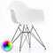 Eames Molded Plastic Armchair–Wire Base